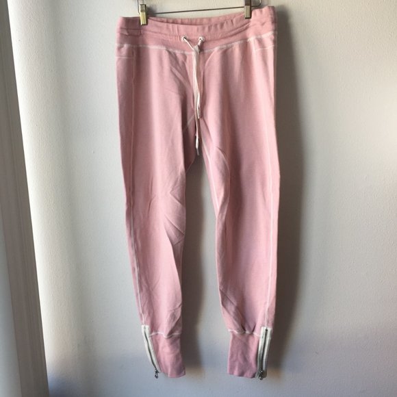 lululemon athletica Pants - Lululemon Pink Joggers Sweatpants w/ Ankle Zippers